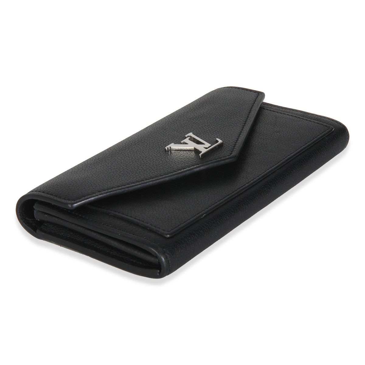 Black Soft Calfskin Mylockme Wallet