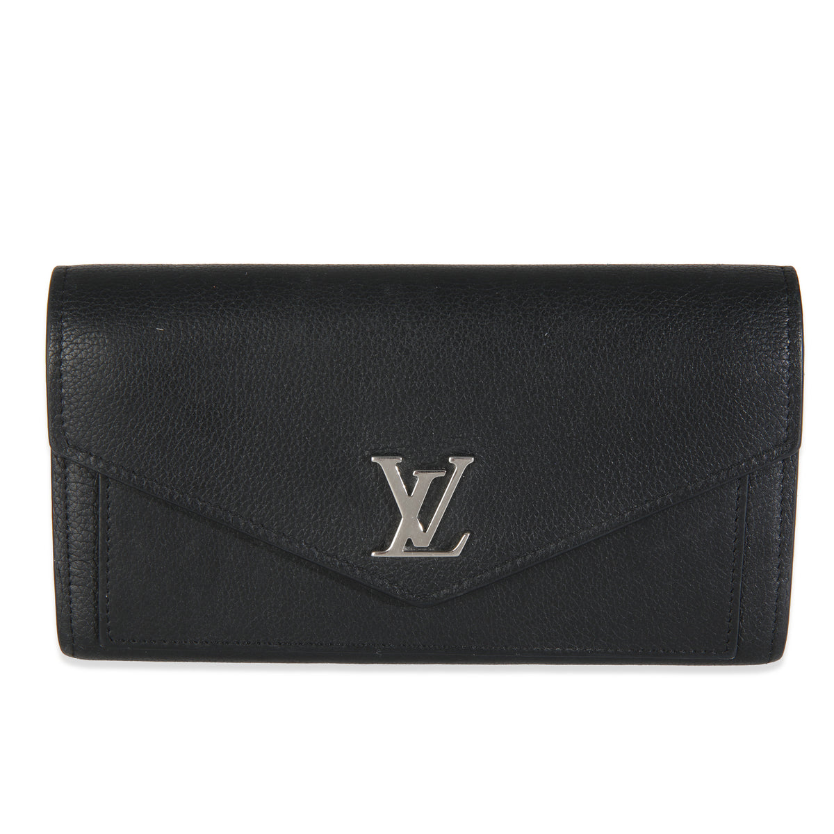 Black Soft Calfskin Mylockme Wallet