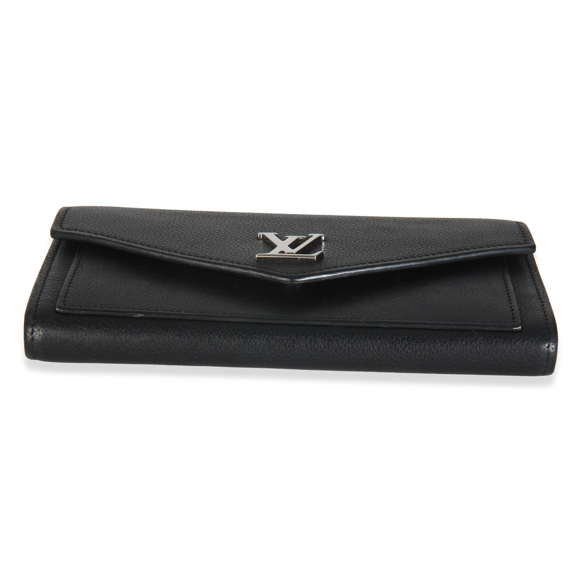 Black Soft Calfskin Mylockme Wallet