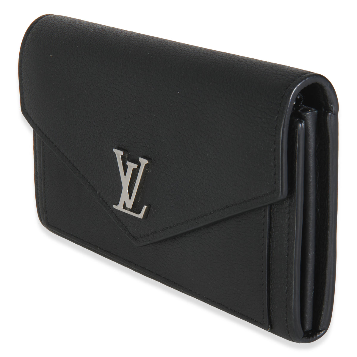 Black Soft Calfskin Mylockme Wallet