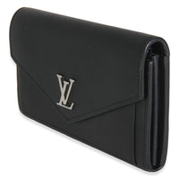 Black Soft Calfskin Mylockme Wallet
