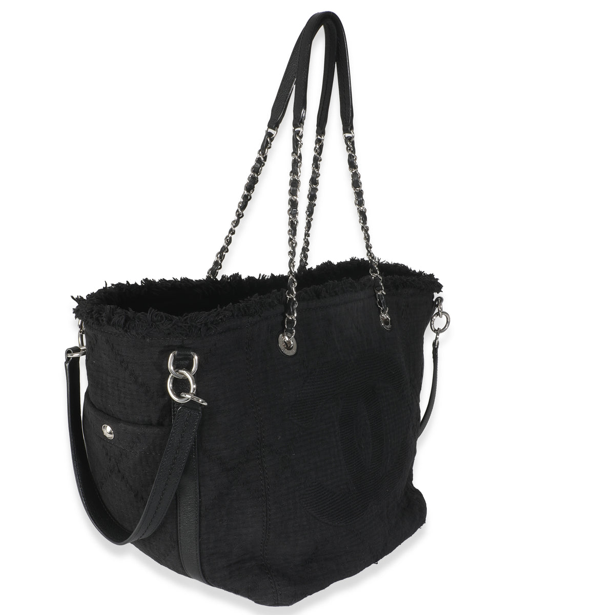 Black Canvas Small Double Face Deauville Tote