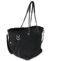 Black Canvas Small Double Face Deauville Tote