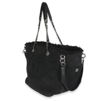 Black Canvas Small Double Face Deauville Tote