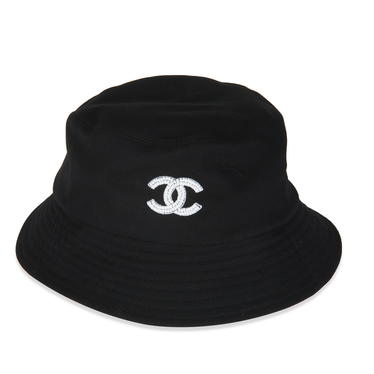23P Black Canvas CC Pearl Bucket Hat