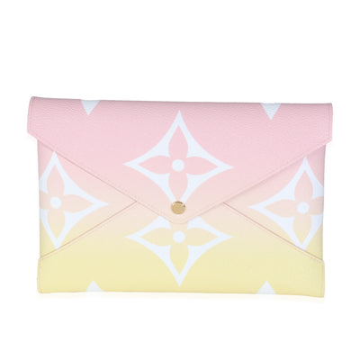 Pink Monogram Giant By The Pool Large Kirigami Pochette GM