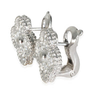 White Gold Diamond Vintage Alhambra Earrings