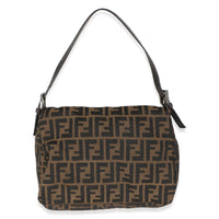 Brown Zucca Canvas Mama Baguette Bag