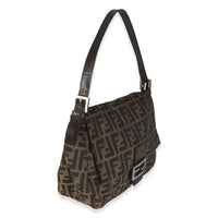 Brown Zucca Canvas Mama Baguette Bag