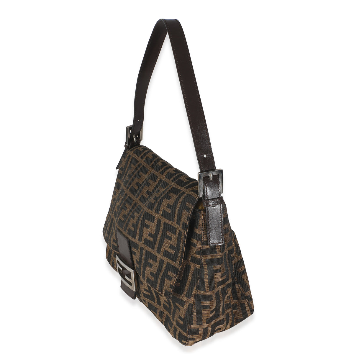Brown Zucca Canvas Mama Baguette Bag