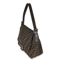 Brown Zucca Canvas Mama Baguette Bag