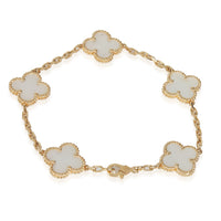 Yellow Gold Mother Of Pearl Vintage Alhambra Bracelet
