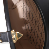 Louis Vuitton Black Beige Calfskin Petite Boite Chapeau Handbag av
