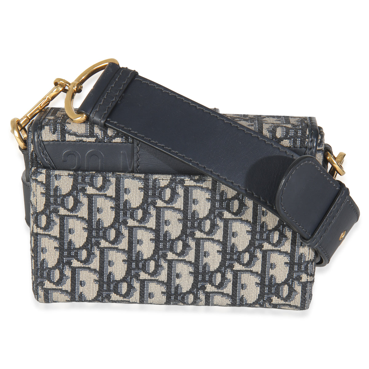 Blue Oblique Canvas 30 Montaigne Box Bag