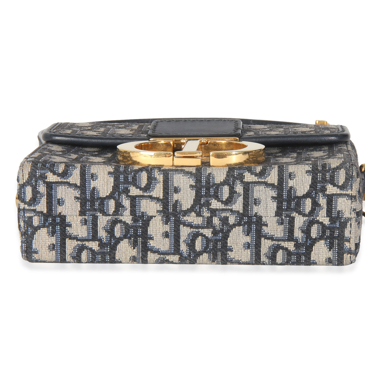 Blue Oblique Canvas 30 Montaigne Box Bag