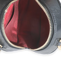 19 Black Quilted Lambskin Round Clutch With Chain