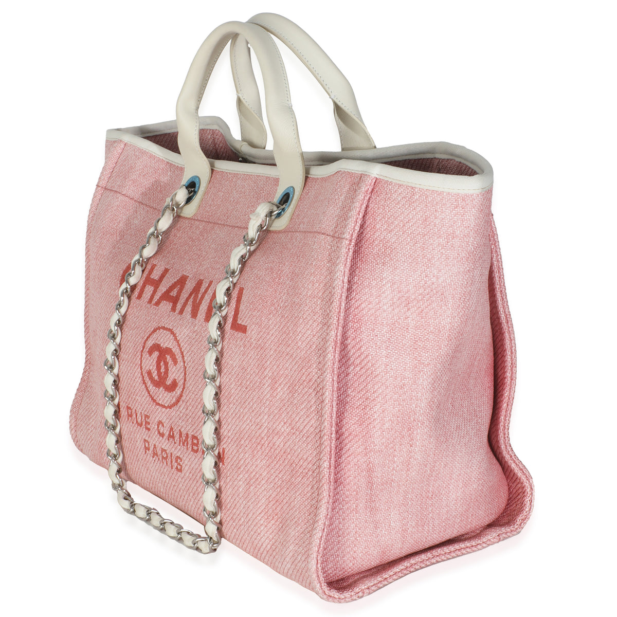 Pink Mixed Fibers Medium Deauville Tote