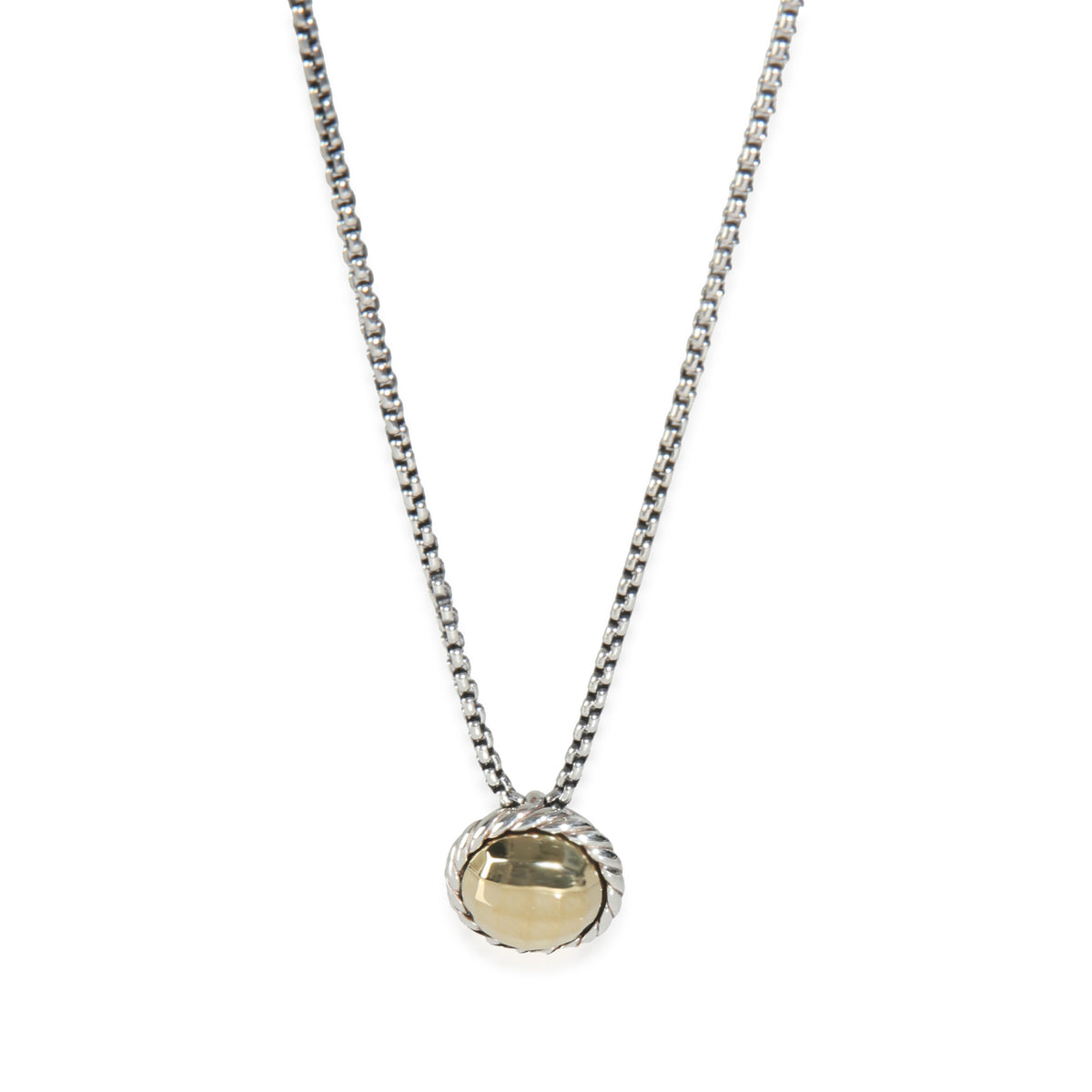 Yellow Gold & Sterling Silver  Chatelaine Pendant