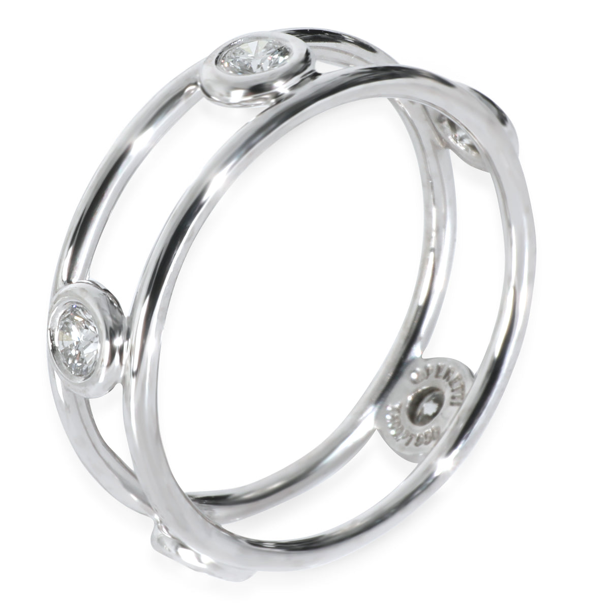 Tiffany & Co. Platinum Diamond Elsa Peretti Diamonds By The Yard Ring pv