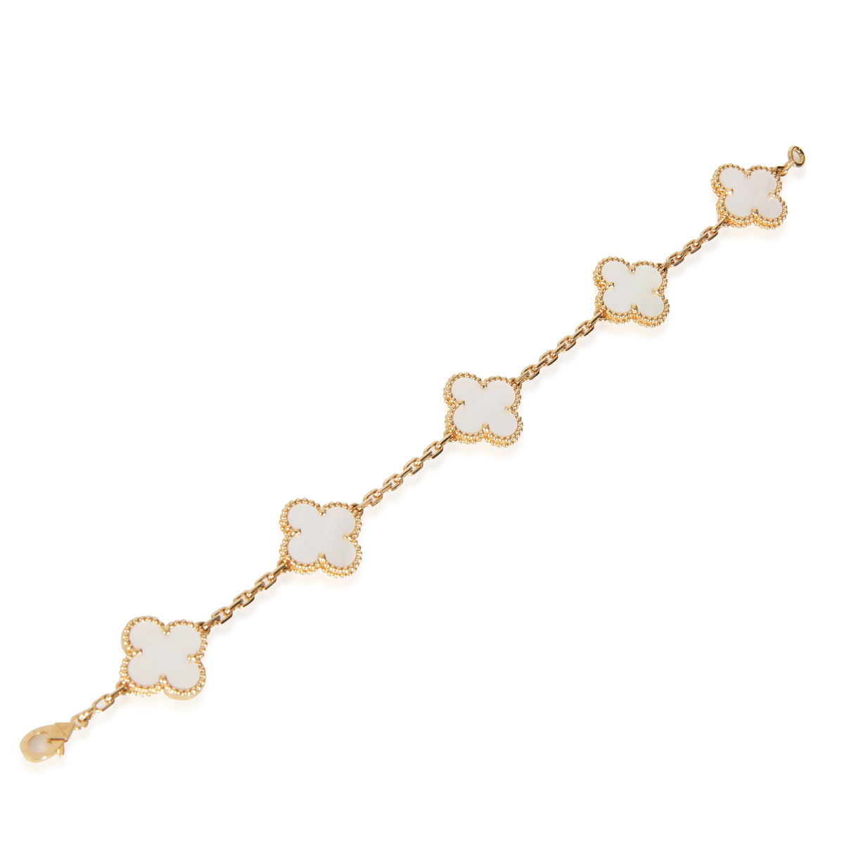 Yellow Gold Mother Of Pearl Vintage Alhambra Bracelet