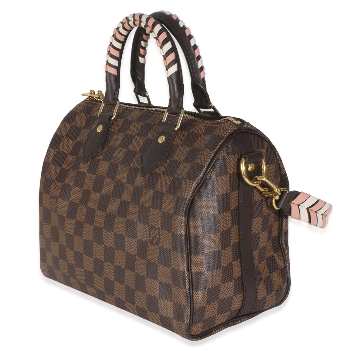 Damier Ebene Canvas Braided Speedy Bandouliere 25