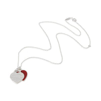 Sterling Silver  Return To Tiffany Double Heart Pendant