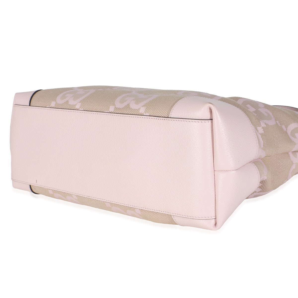 Pink Monogram Jumbo GG Textured Calfskin Medium Ophidia Shopping Tote