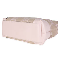 Pink Monogram Jumbo GG Textured Calfskin Medium Ophidia Shopping Tote