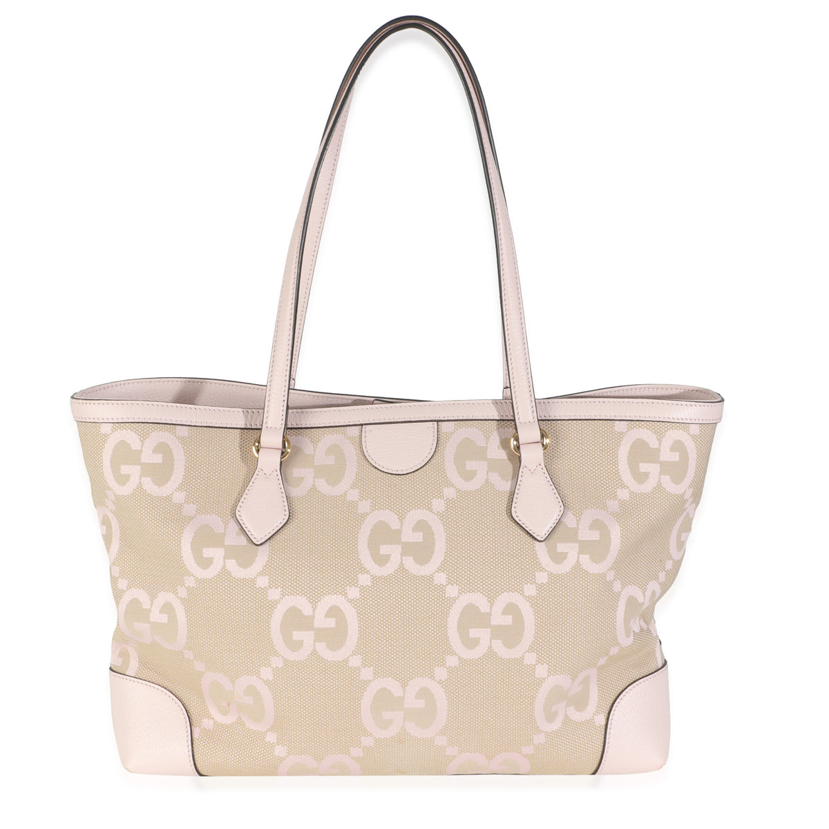 Pink Monogram Jumbo GG Textured Calfskin Medium Ophidia Shopping Tote