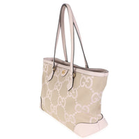 Pink Monogram Jumbo GG Textured Calfskin Medium Ophidia Shopping Tote