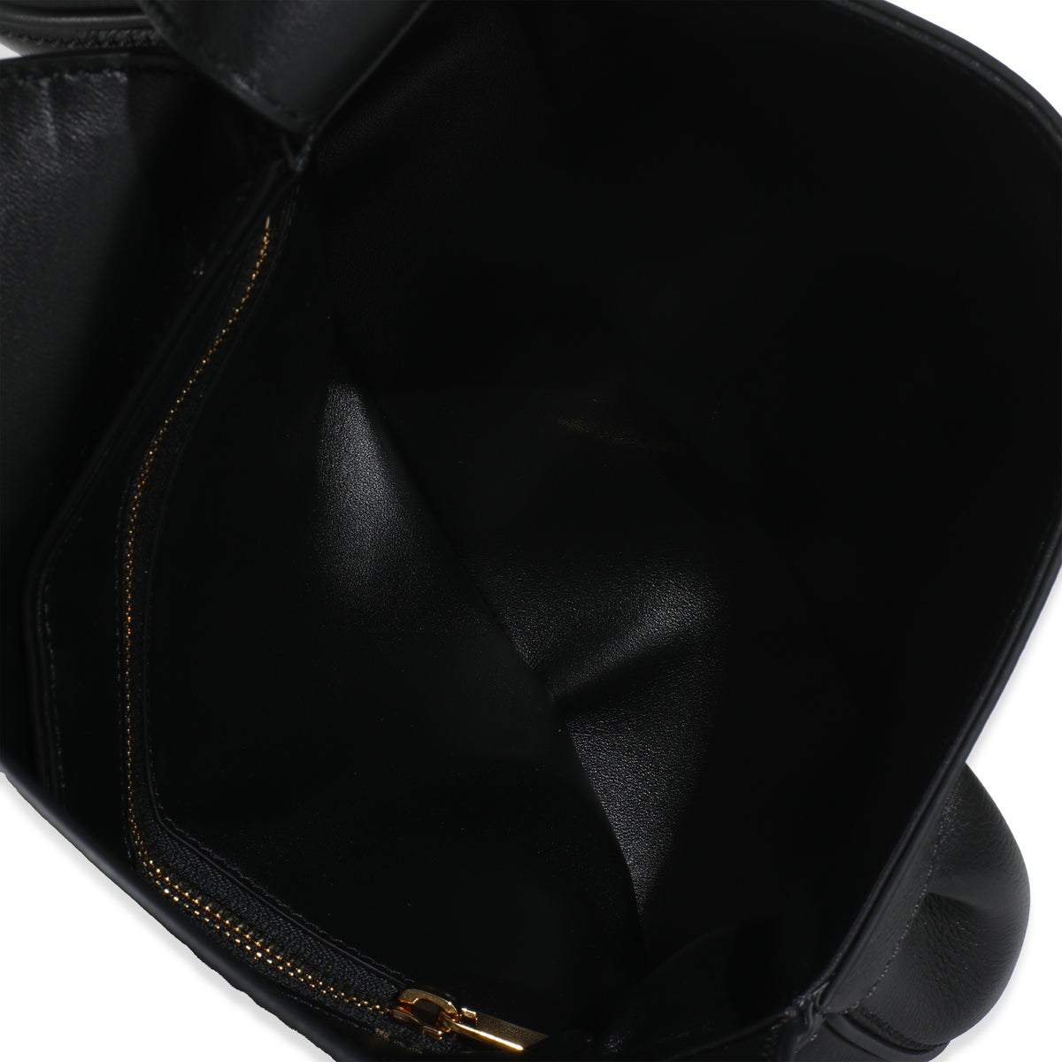 Black Supple Calfskin Medium Polly Bag