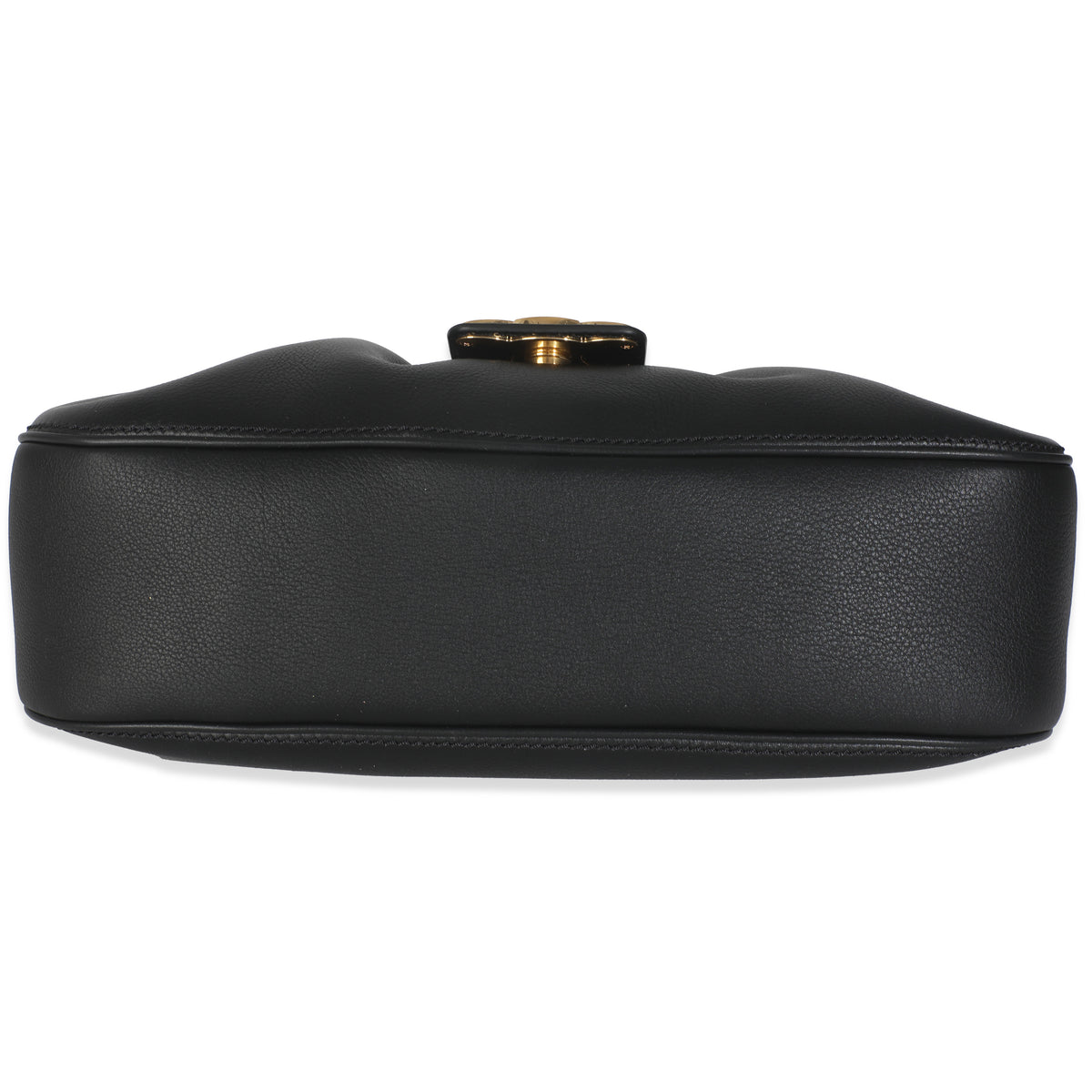 Black Supple Calfskin Medium Polly Bag