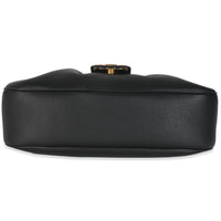 Black Supple Calfskin Medium Polly Bag