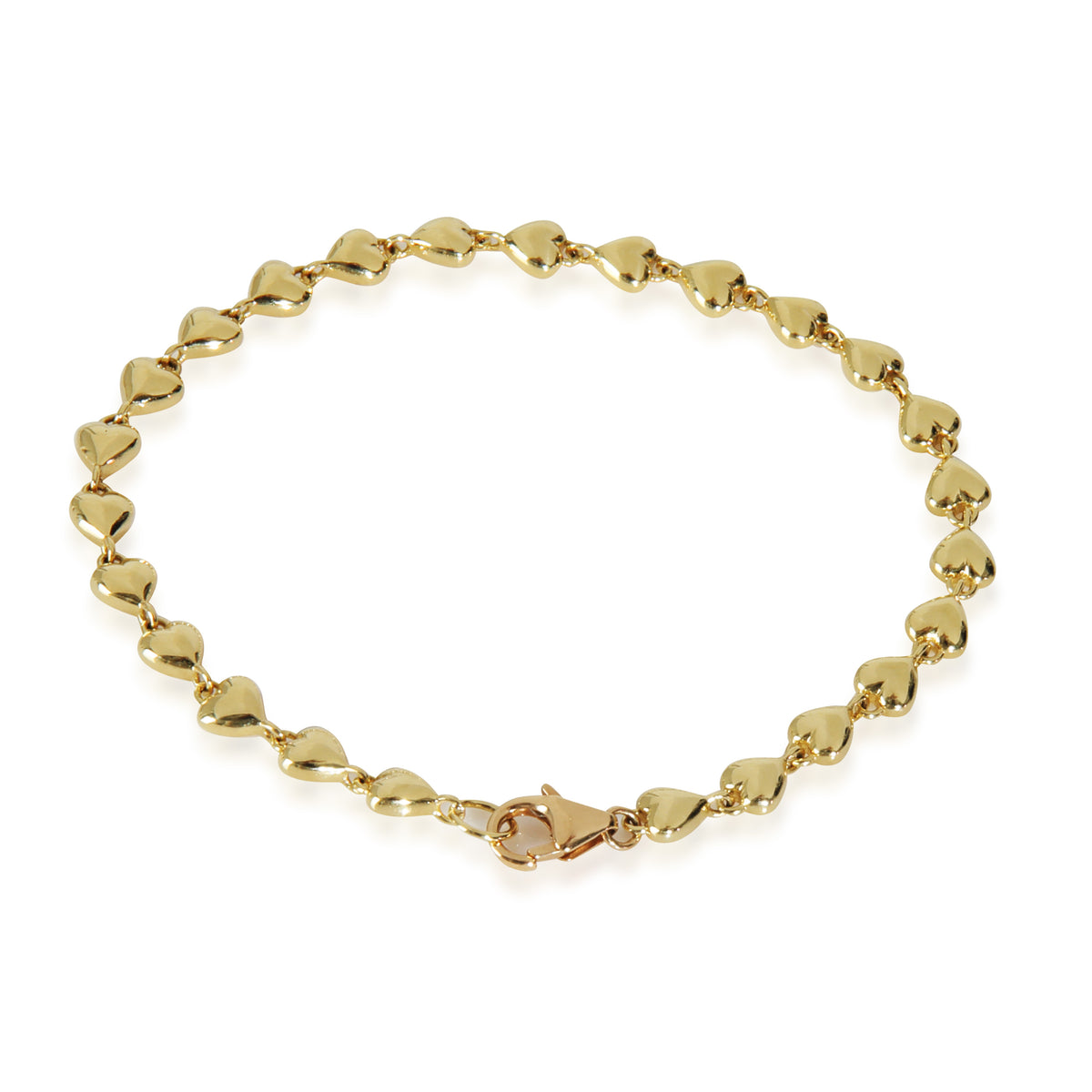 Yellow Gold Love Notes Heart Bracelet