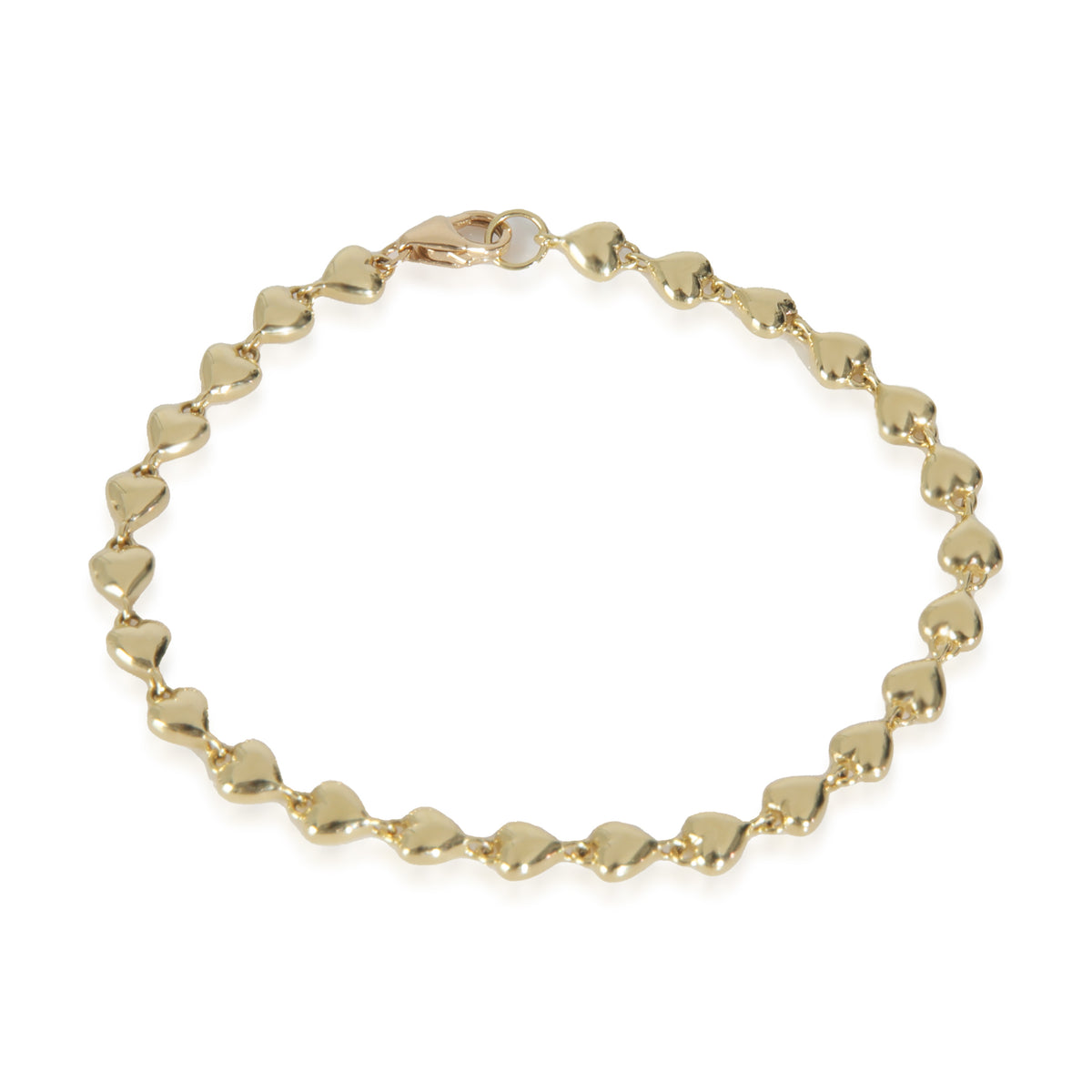 Yellow Gold Love Notes Heart Bracelet