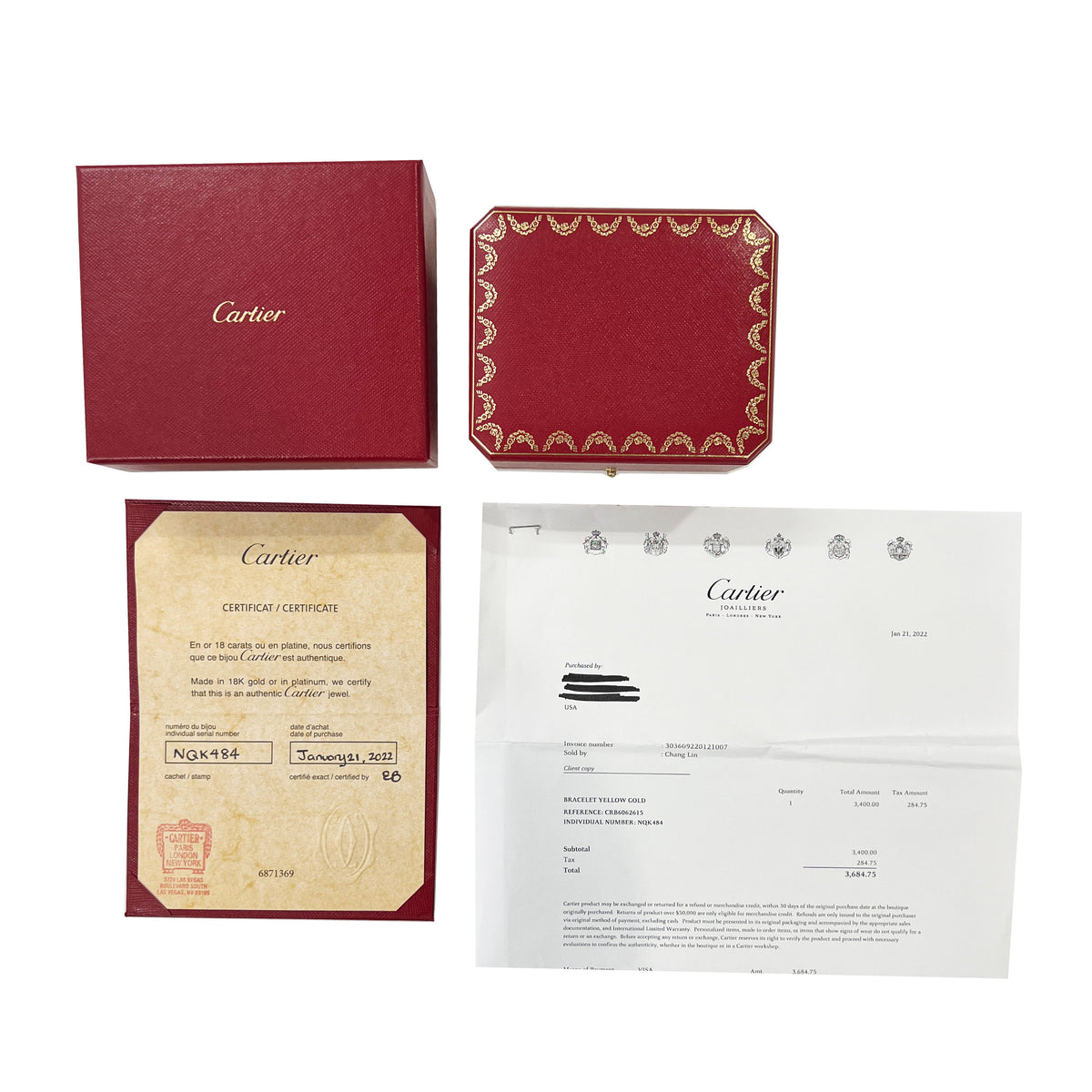 Yellow Gold  Small Model Juste Un Clou Bracelet