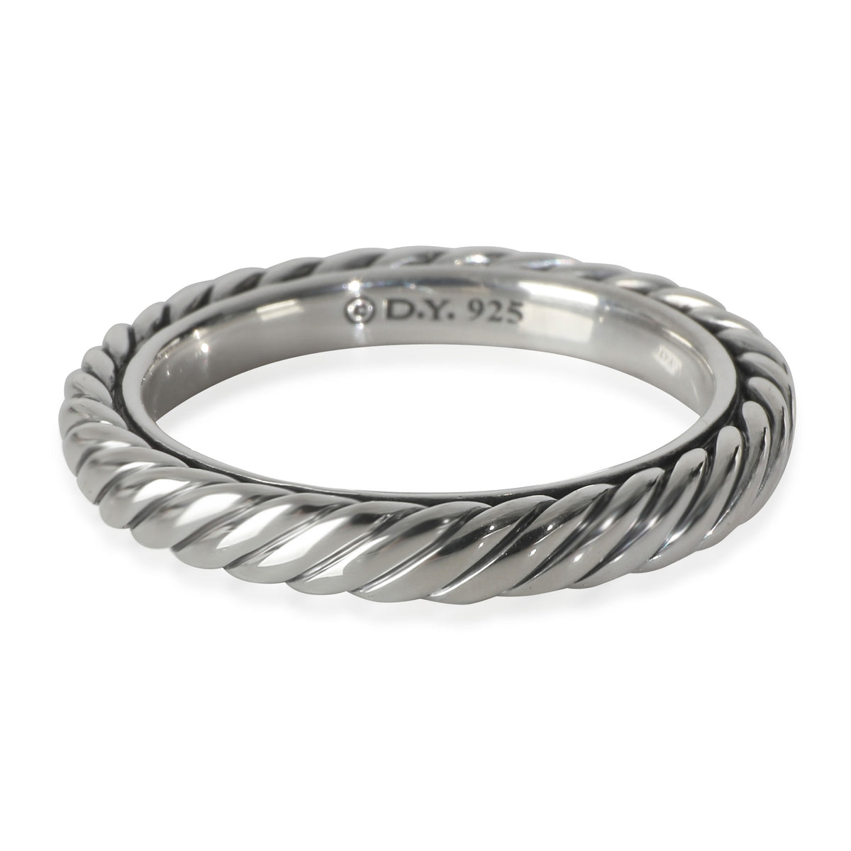 Sterling Silver  Cable Collectible Stack Ring