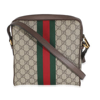 Beige GG Supreme Ophidia Small Messenger Bag