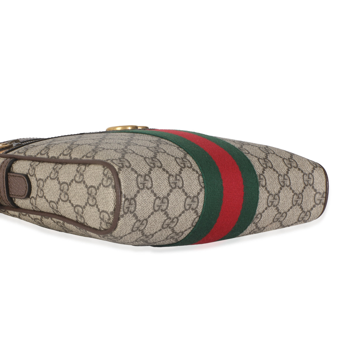 Beige GG Supreme Ophidia Small Messenger Bag