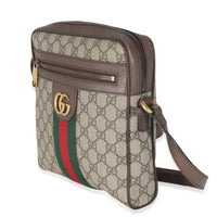 Beige GG Supreme Ophidia Small Messenger Bag