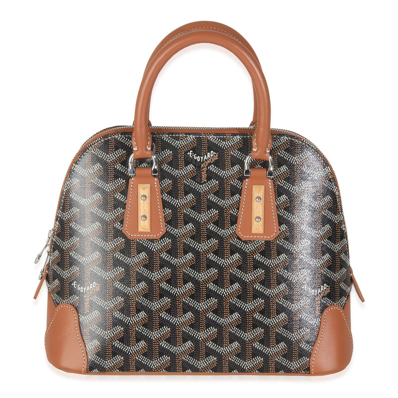 Goyard Tan Black ine Canvas Mini Vendome Handbag fv