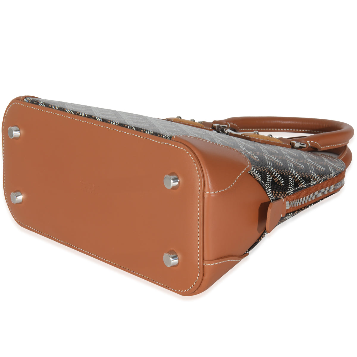 Tan Black Goyardine Canvas Mini Vendome