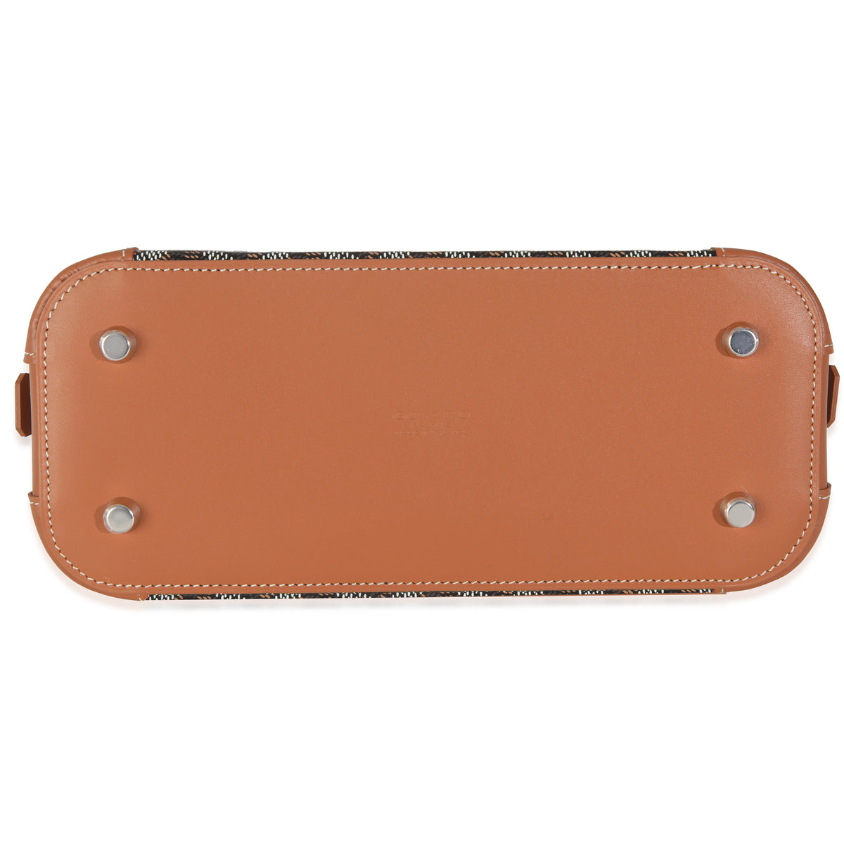 Tan Black Goyardine Canvas Mini Vendome