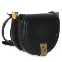 Black Vitello King Plexiglass Moonlight Shoulder Bag