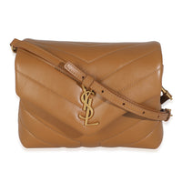 Dark Natural Calfskin Matelasse Toy Loulou Bag