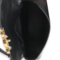 Black Smooth Calfskin Teen Lola Top Handle Bag