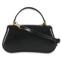 Black Smooth Calfskin Teen Lola Top Handle Bag