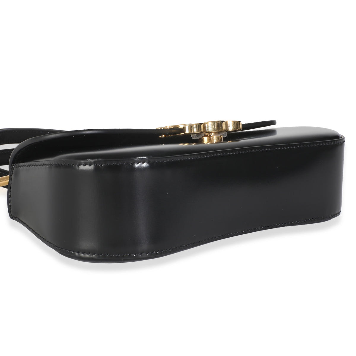 Black Smooth Calfskin Teen Lola Top Handle Bag