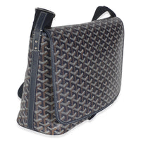Navy Goyardine Canvas Capetien Messenger