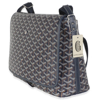 Navy Goyardine Canvas Capetien Messenger